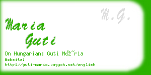 maria guti business card